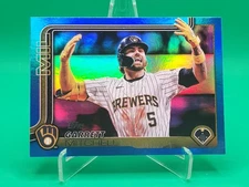2025 Topps Series 2 Garrett Mitchell 012/150 Blue Holo Foil Color Match Brewers
