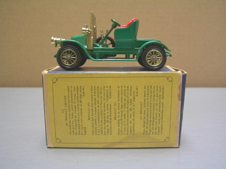 Matchbox Models of Yesteryear Y2 1911 Renault Made in England by Lesney NMIB+ - Image 3 of 4