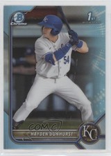 2022 Bowman Draft Chrome Sky Blue Refractor Hayden Dunhurst #BDC-44 zi1