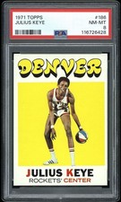 Julius Keye 1971 Topps Denver Rockets ABA Card #186 PSA 8 *Freshly Graded*