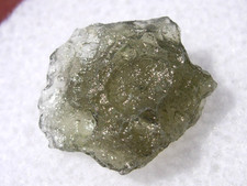 2.27 carats 13mm MOLDAVITE Czech Republic from meteorite impact with a COA