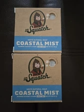 2 Dr. Squatch Coast Mist Bar Soap 5 oz All Natural Men’s Light Grit (K7)