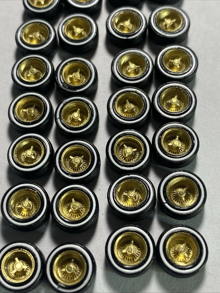 Hot Wheels Lowrider Llantas Impresas en 3D 31 Juegos Dayton Radios 10mm 1/64 Matchbox - Imagen 3 de 4