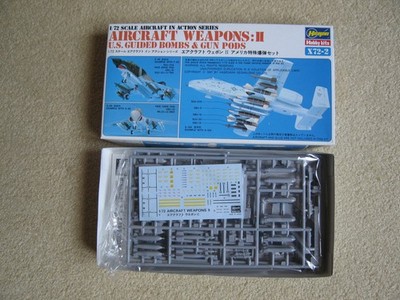 Hasegawa 1/72  Aircraft Weapons II US Guided Bombs & Gun Pods