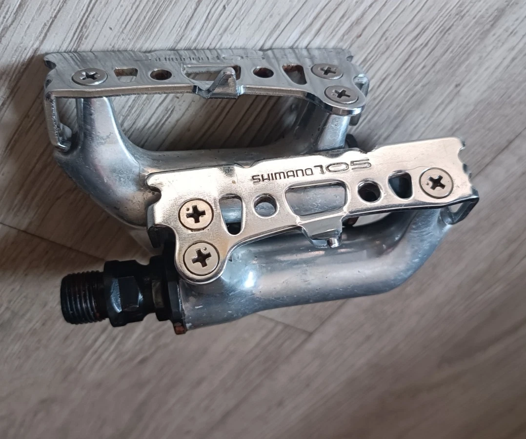 Pedali Da Bicicletta Retrò Con Aggancio Semplice – Alluminio Con Cinturini In Pelle Sintetica – Filettatura M14/1,25 - 3