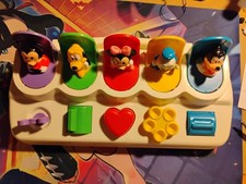 Vintage Disney Mattel Mickey Mouse & Friends Pop-Up Children’s Toy - Works