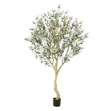  7FT Olive Trees Artificial Indoor - Tall Faux Olive Tree 7 Feet with 