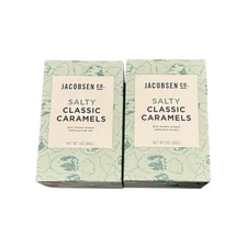 2 Boxes Of New Jacobsen Co. Salty Classic Carmels 3 Oz Each