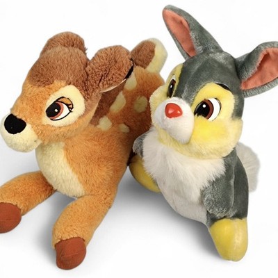 Disney Bambi Reh Kitz Hase Klopfer Plüsch Stofftier Kuscheltier SET VINTAGE