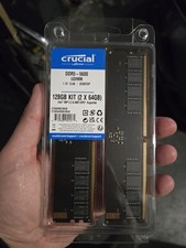 Crucial 128GB (2x64GB) DDR5 5600MHz UDIMM Desktop Memory CT2K64G56C46U5 New