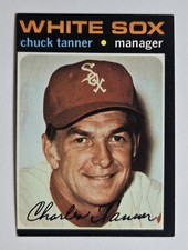 1971 Topps #661 Chuck Tanner (High #) - Chicago White Sox  EX-NM (off-center)