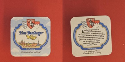Maisel Bamberg crowns the joy of enjoyment brewery beer mat beer