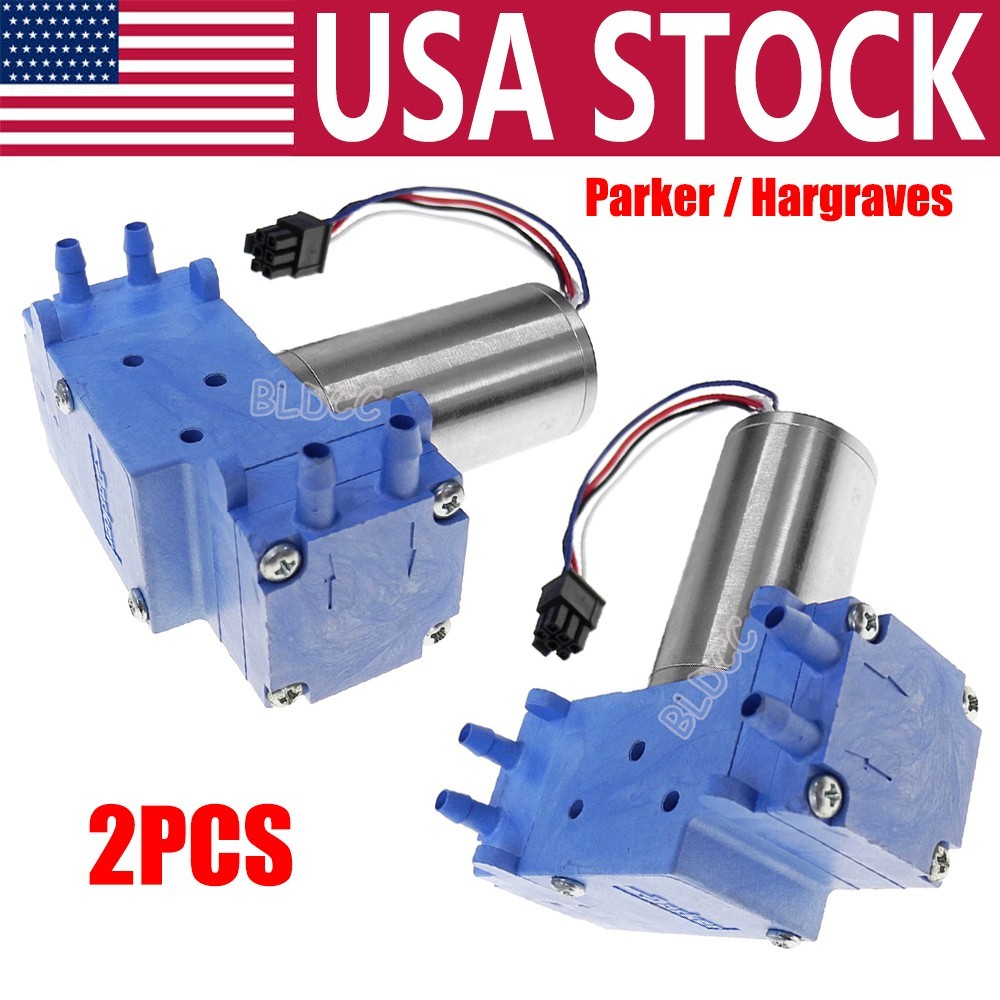 2PCS Brushless Motor Vacuum Pump DC 12V Dual Head Air Pump Small Diaphragm Pump
