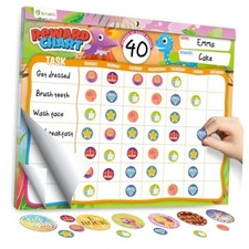 Reward Chart for Kids - Pad with 27 Chore Charts, Magnetic 12.2" x 9.8"