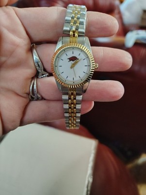 Arkansas Razorbacks Two Tone Ladies Pro Watch