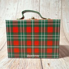 Target Bullseye's Playground Christmas 2025 Suitcase Decor Box - Plaid NEW
