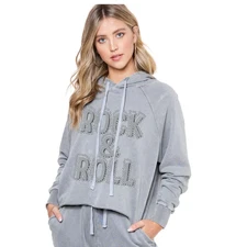 Rock & Roll Hoodie Your GoTo Gear for Concerts and Casual Days Stone M