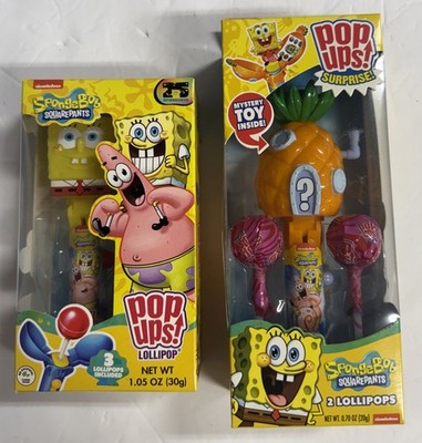 Nickelodeon Spongebob Pop Ups Lollipop Lot Of 2 Flix Candy 2024