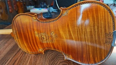 Professionelle handgefertigte 4/4-Violine mit kostenlosem Koffer