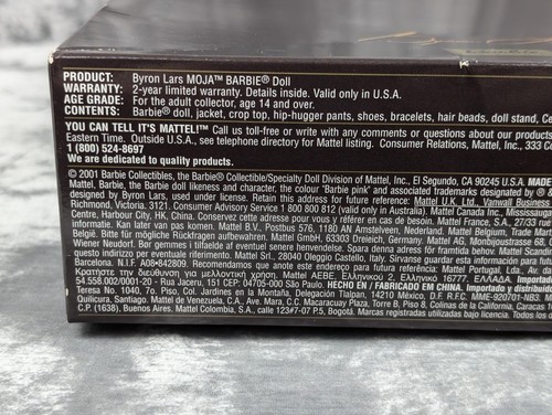 Barbie Moja 50826 Doll Treasures Of Africa Series By Byron Lars 2001 Sealed NRFB - Picture 18 of 20
