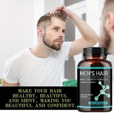 Hair Growth Vitamins For Men - Anti Hair Loss Pills. Regrow Hair  Beard.120caps