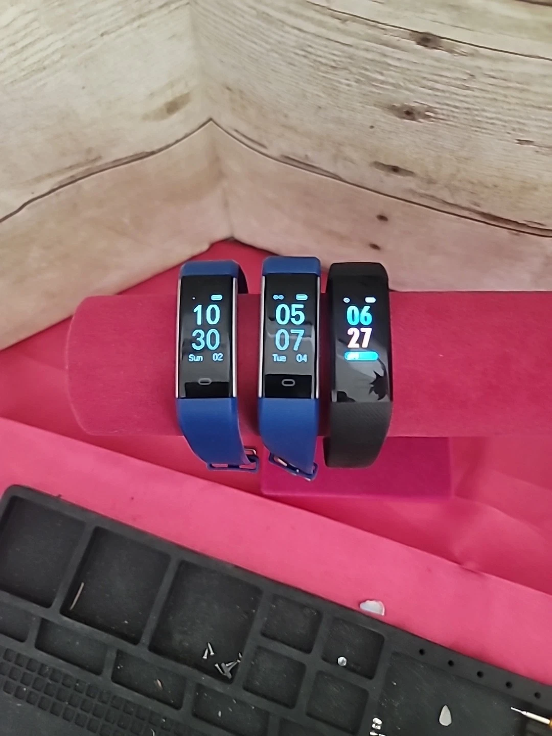 3 Activity Track Devices With HR monitor & Pedometer Functions All Working