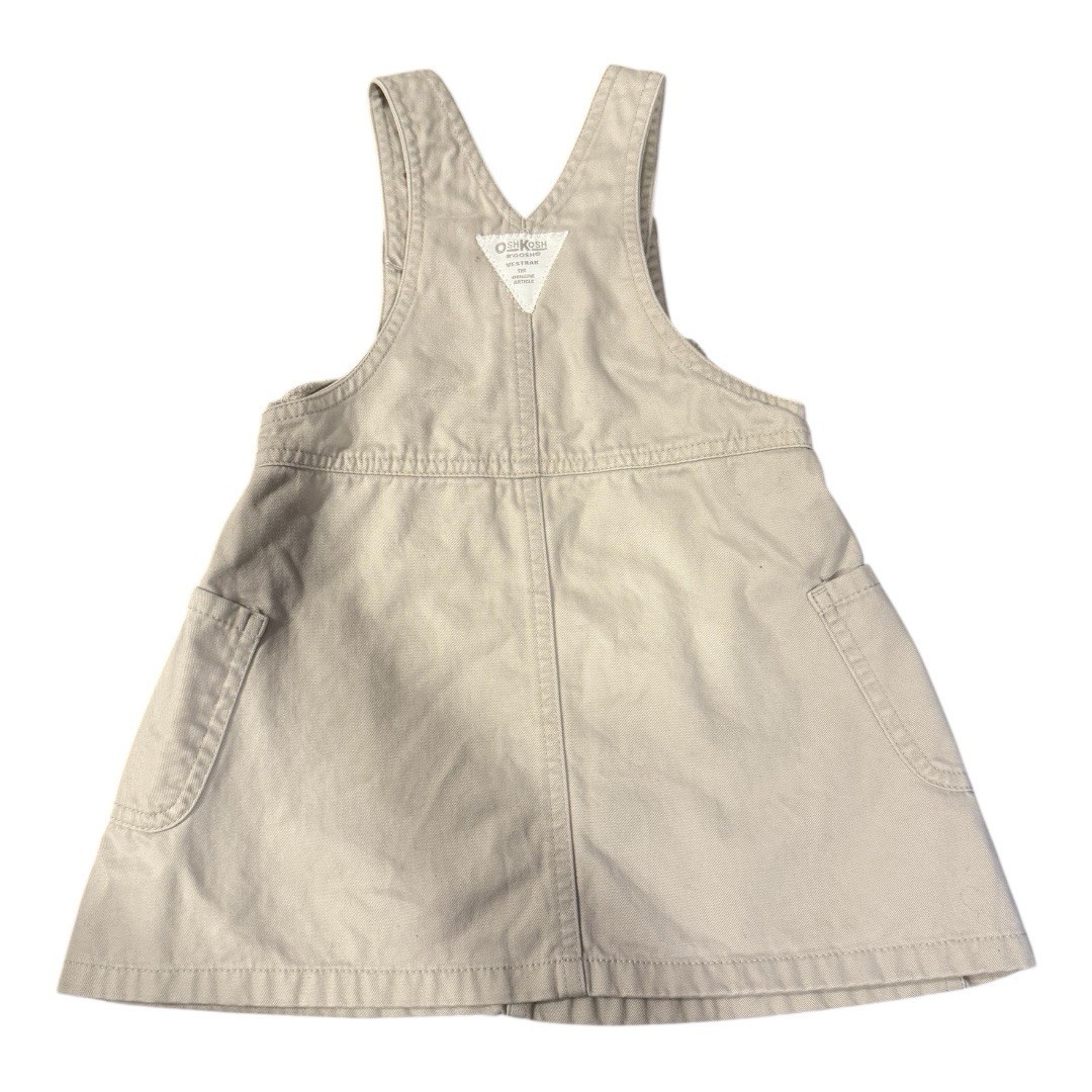 Oshkosh B Gosh Vintage Cotton Cream Overall Dress View 2