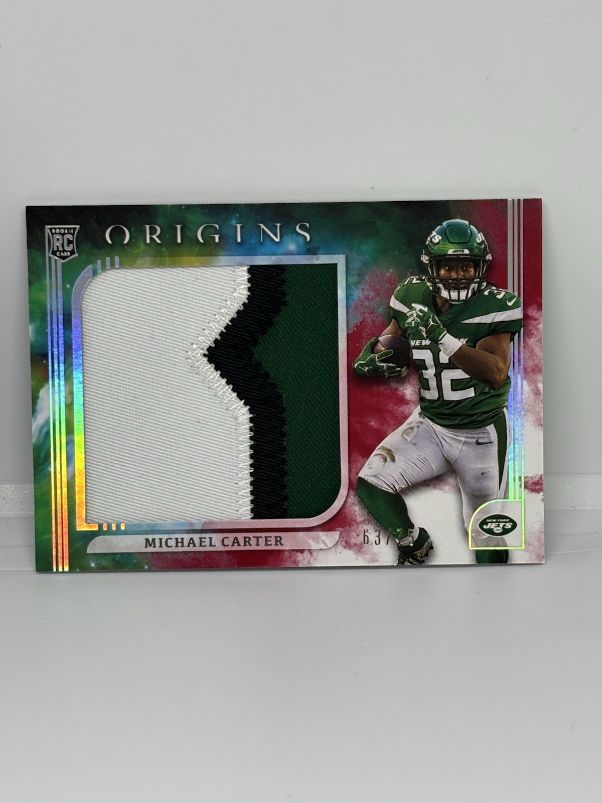 2021 Panini Origins Rookie Jumbo Jerseys /75 Michael Carter #RJJ-MC RC