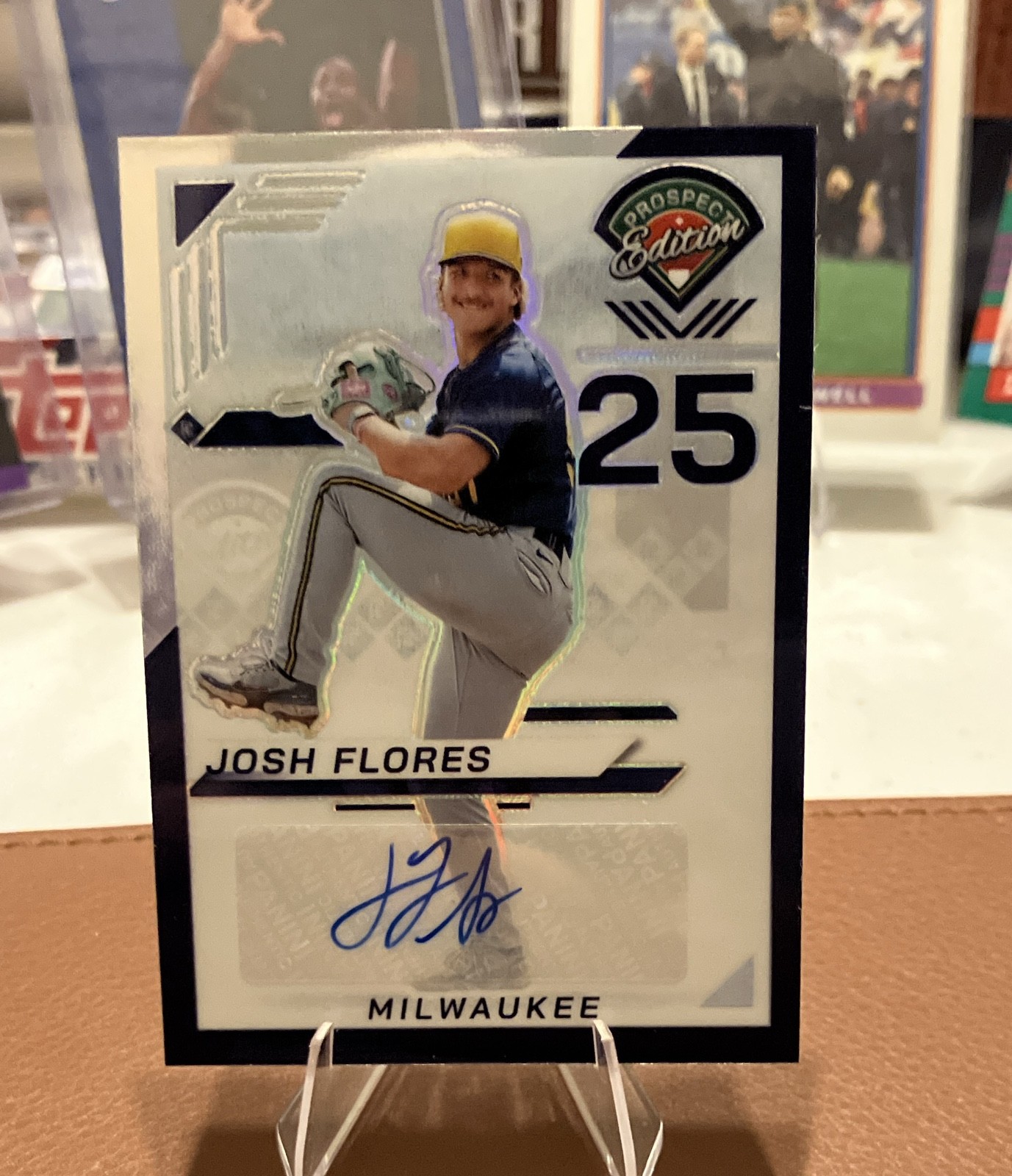 2025 Panini Prospect Edition - Josh Flores #81 Purple Prizm Signatures /125 (AU)