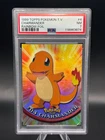 CHARMANDER TOPPS [RAINBOW FOIL] SERIES 1 #4 TV ANIMATION - PSA 7 POP 23