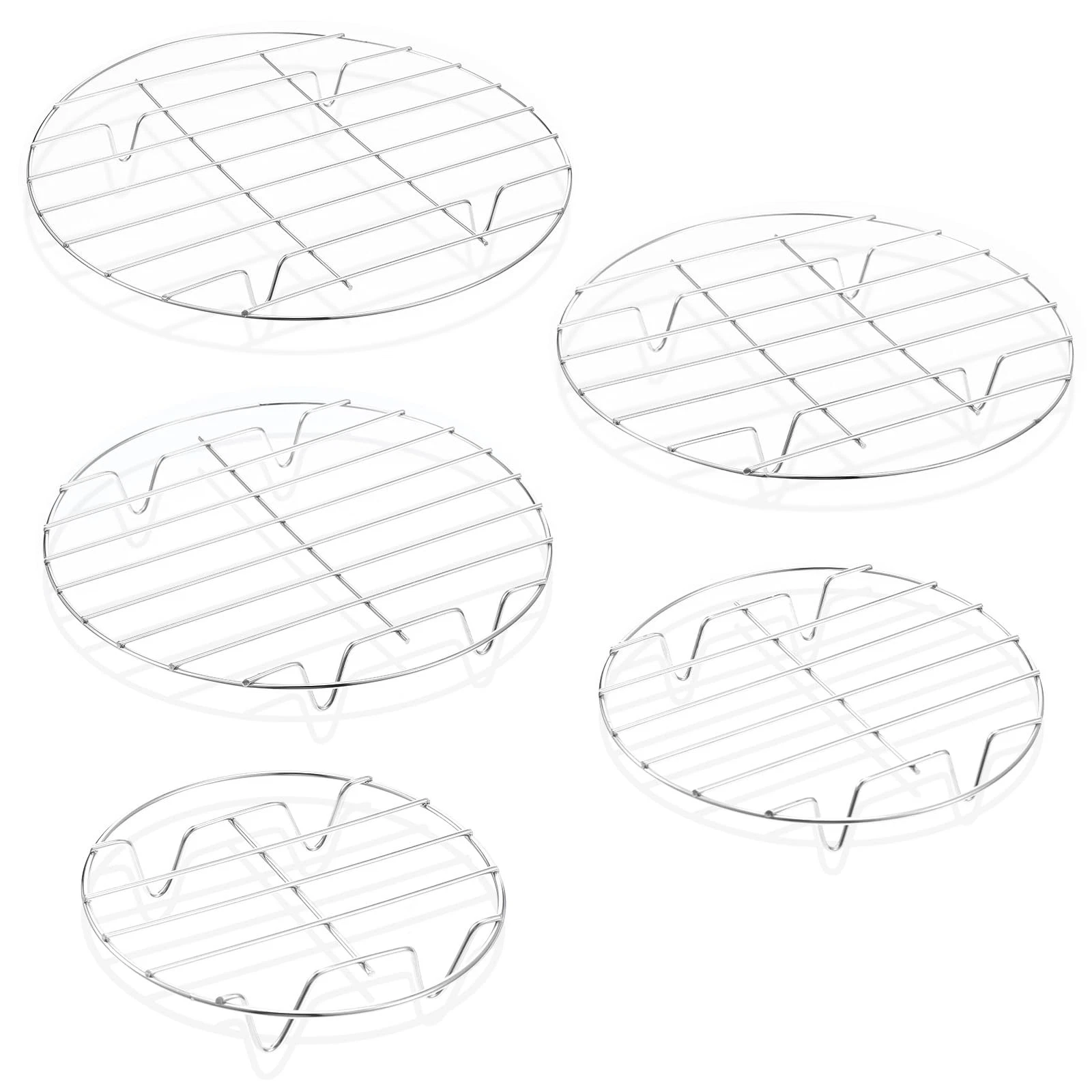5 Pieces Stainless Steel Round Cooling Racks for Baking, Cooking, Steaming - ...
Opens in a new wind
