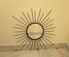Specchio In Ferro Sole Vintage Etnico