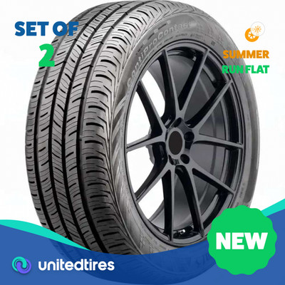 Set of (2) New 205/55R16 Continental PremiumContact SSR 91V