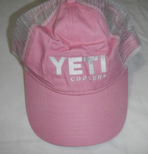 Yeti Coolers Ladies Pink Trucker Hat Baseball Style Snap Back Hat  NWT