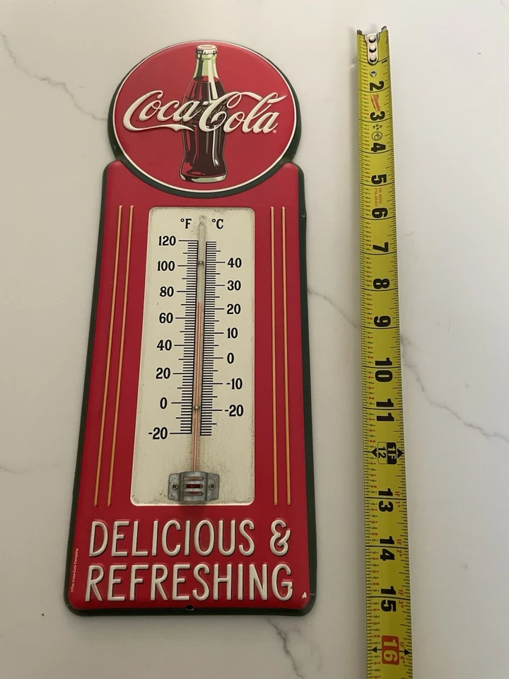 Open Road Brands Metal licensed Coca-Cola wall thermometer sign - Image 4 of 4