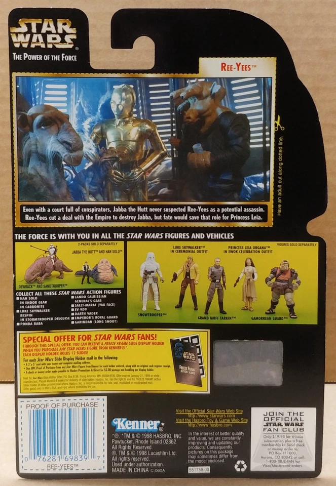 Star Wars POTF2 Ree Yees Freeze Frame ERROR EV-9D9 FF Exclusivo Power Force Foto 3 de 4