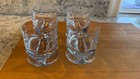 4qty Nambe Crystal Groove Double Old Fashioned Glass Used — photo 1