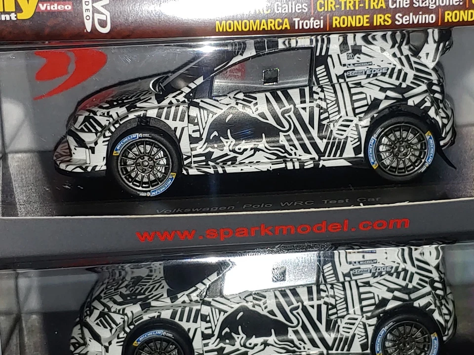 1x Spark S5153 VOLKSWAGEN POLO Wrc PLUS S.OGIER Rally TEST 2017 -1:43 RARE - Immagine 2 di 4