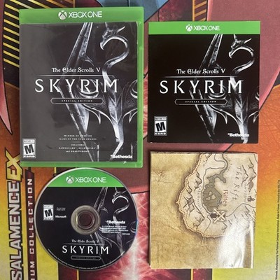 The Elder Scrolls V: Skyrim Special Edition Microsoft Xbox One Map & Manual CIB