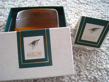 BARLOW WOOD BELT BUCKLE MADE IN USA NEW WITH BOX
