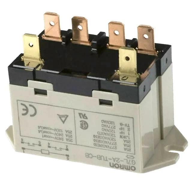 OMRON G7L-2A Relay 120 VAC Coil DPDT TUB-CB-AC10 Base 25A New USA Seller - Image 2 of 3