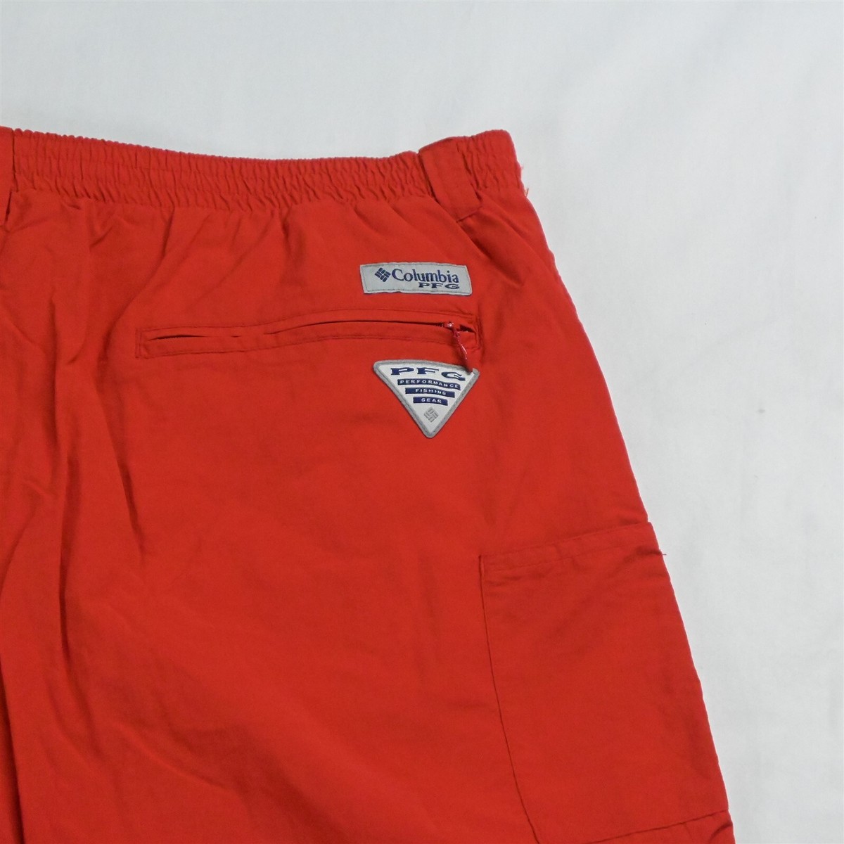 Columbia × beams/PFG Trollers Bes shorts Columbia PFG XL x 6 Orange Belted Zip Pocket Cargo Baggies