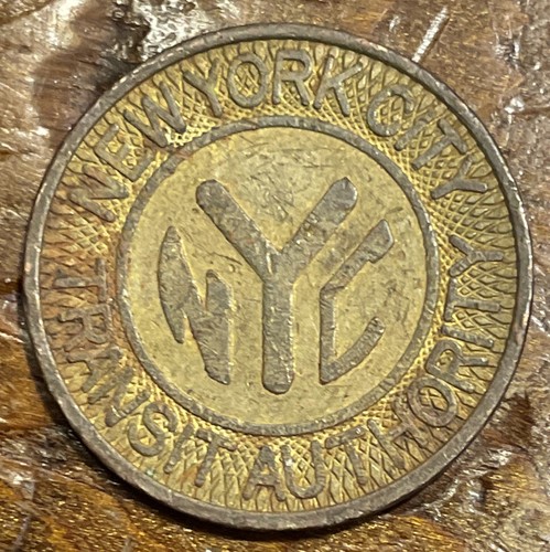NYC New York City Transit Authority Subway Token - Large Size Good For One Fare