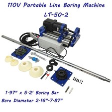 110V Portable Line Boring Machine, Bore Dia. 2.16"-7.87", 1.97"x5.2' Boring Bar
