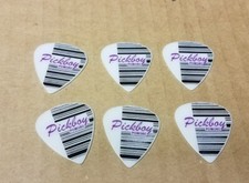 Lot of 6 Pickboy 0.80mm POM Polyacetal Guitar Picks