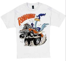 Plymouth Road Runner T-Shirt Rat Fink Art-Mens Various Sizes