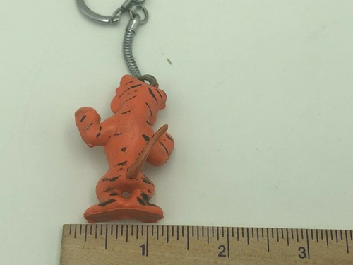 Vintage 50-60s Orange Esso Exxon Tiger Keychain PVC Rubber PROMO Toy HONG KONG - Picture 4 of 9
