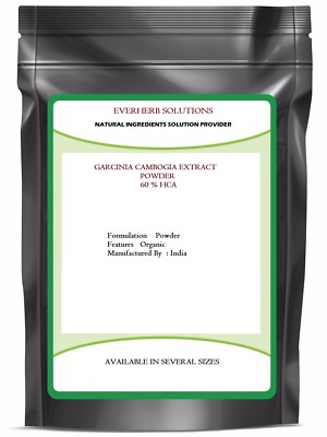 Garcinia Cambogia Extrakt Pulver (60% HCA Natürliches Bio Kräuterpulver 200 Gm