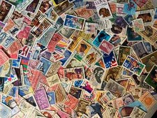 100+ US Vintage Postage Stamps Off Paper - NO DUPLICATES & FREE SHIPPING
