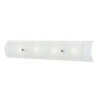 Wandlampe Badleuchte Wandleuchte Chrom Poliert IP44 Led Flurlampe Glas 4 Flammig